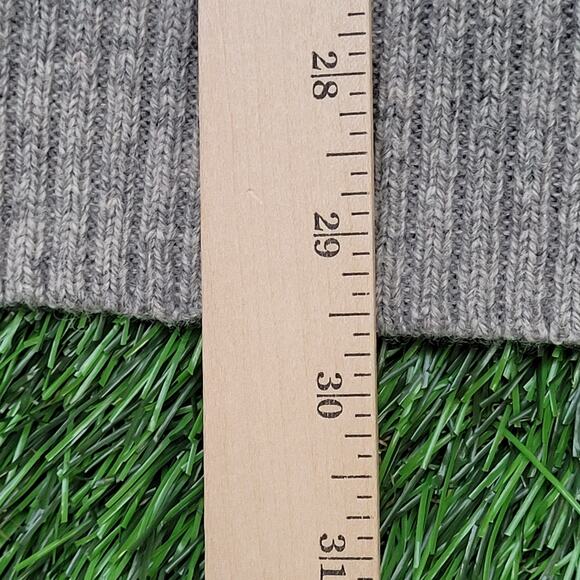 Pendleton Shetland Wool Laine Sweater XL 24x29 Gray Crop - Picture 14 of 14